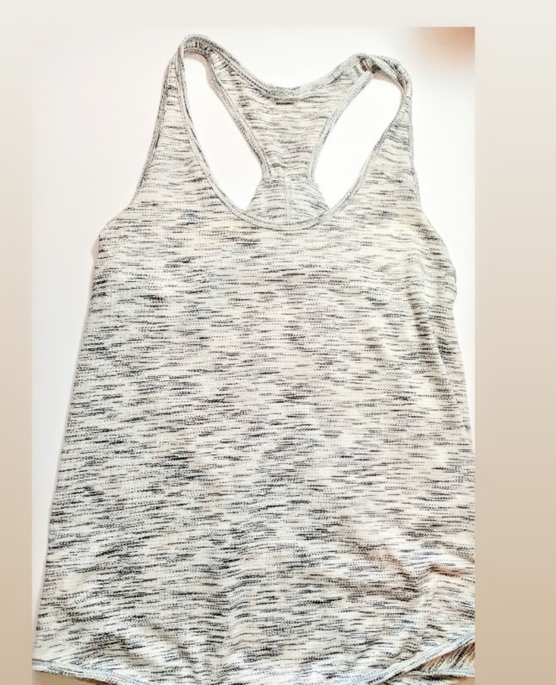 Lululemon Athletica gray heathered racerback top